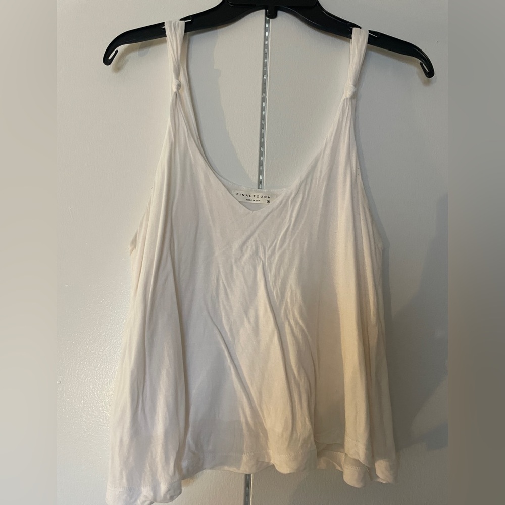Final touch white tank top
